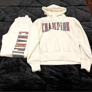COPY - Champion Rare men’s stitched Sweatshirt and Sweatpants in Ivory both siz…